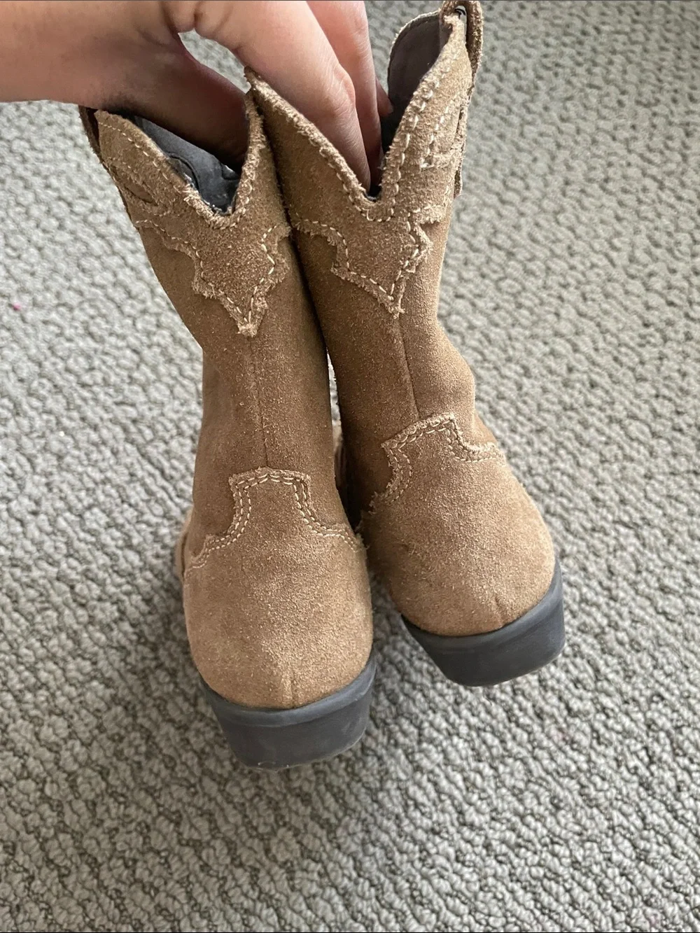 Zara Split Leather Cowboy Boots